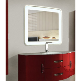 Зеркало в ванную комнату с подсветкой Милан 140х120 см